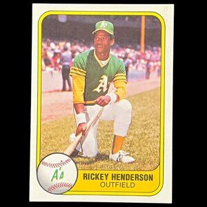 Rickey Henderson 2nd Year 1981 Fleer #574 - Oakland A's – NM or Better - HOF